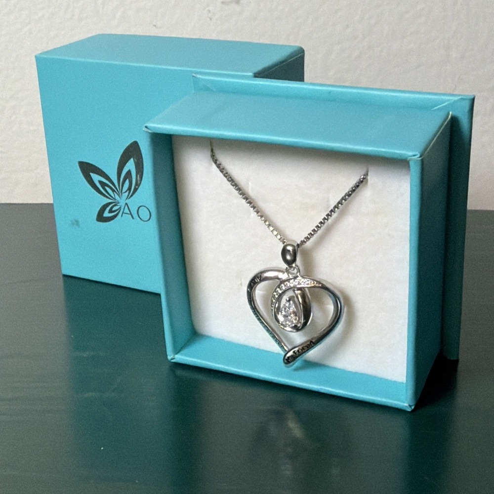 Sterling Silver Always My Sister Foreverβ My Friend Heart Pendant Necklace 18"
